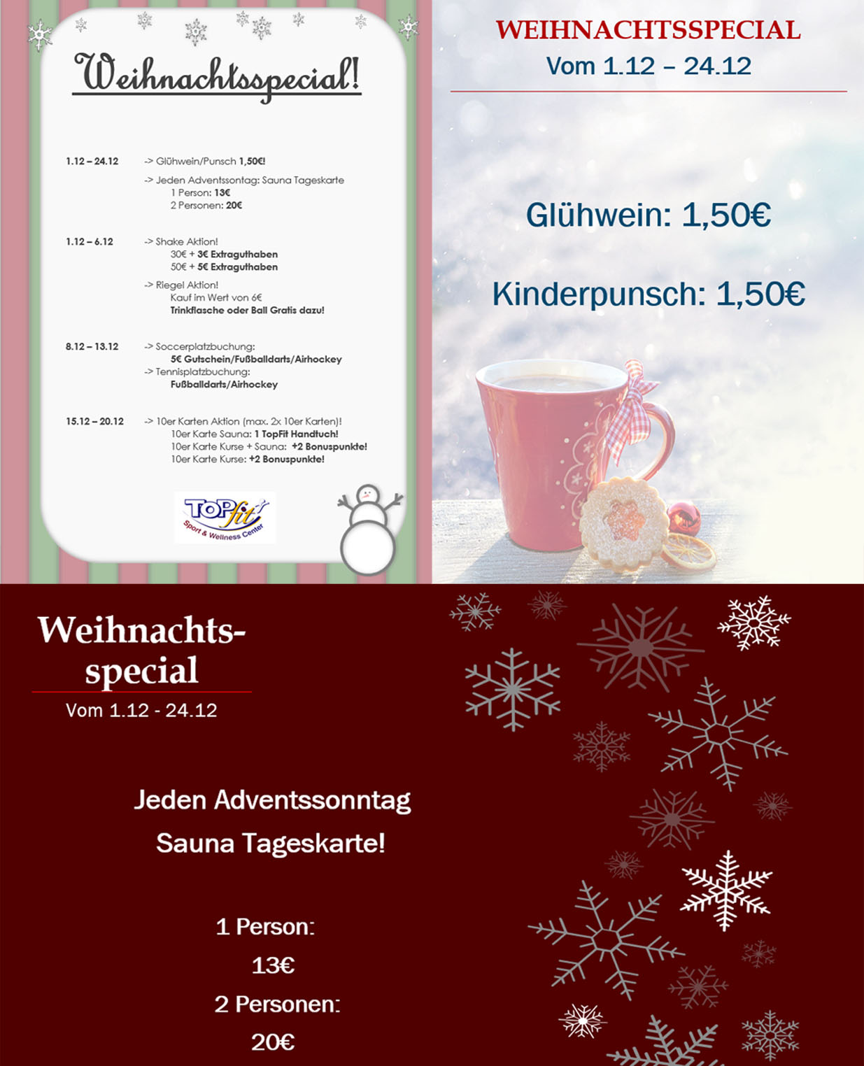 Weihnachts - Special Angebotsflyer